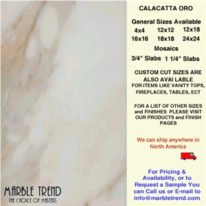 Calacatta Oro Marble, Calacatta Gold Marble, Calacatta Macchia Oro Marble Slabs & Tiles