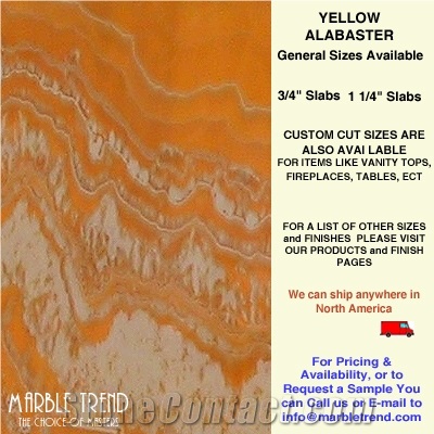 Gold Yellow Alabaster Tile