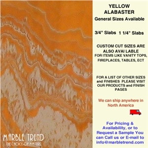 Gold Yellow Alabaster Tile