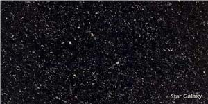Star Galaxy Granite Slabs & Tiles, India Black Granite