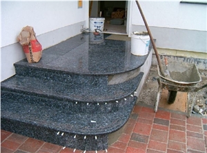 Emerald Pearl Granite Stairs