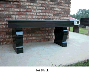 Jet Black Granite Benche