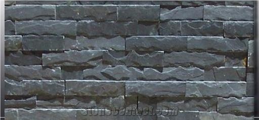 Charcoal Grey Slate Bushed Cultured Stone