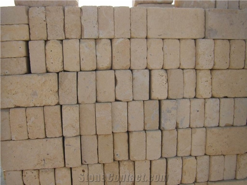 Tumbled Limestone Brick, Building Stones, Walling Tiles,