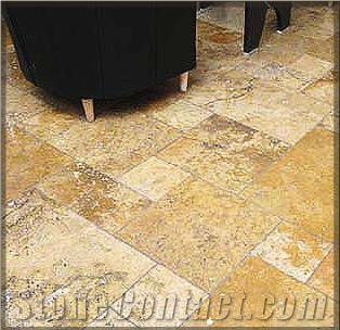 Yellow Travertine Floor Tiles