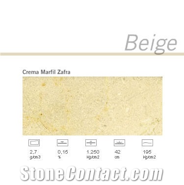 Crema Marfil Zafra Marble Slabs & Tiles, Spain Beige Marble