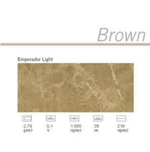 Emperador Light Marble Slabs & Tiles, Spain Brown Marble