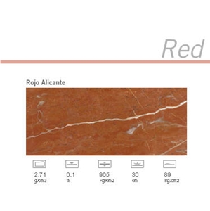 Rojo Alicante Marble,Rojo Grana Marble Slabs & Tiles,Spain Red Marble
