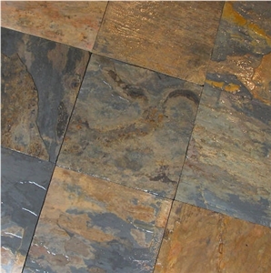 California Gold Slate Slabs & Tiles, India Yellow Slate