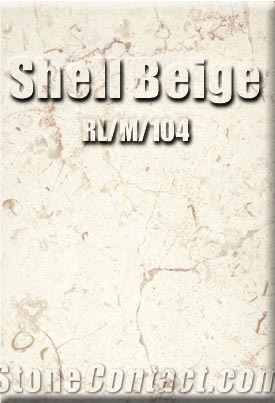 Shell Beige Marble Slabs & Tiles, Turkey Beige Marble