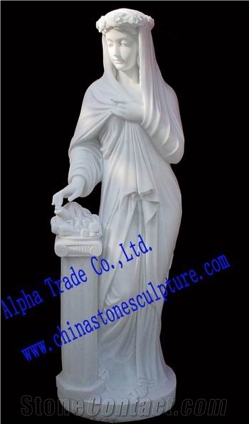 Sichuan White Marble Sculptures