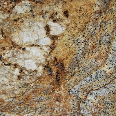 Golden Crystal Granite Slabs & Tiles, Brazil Yellow Granite