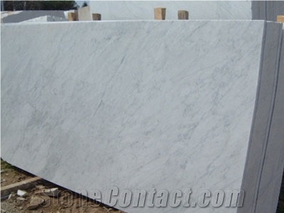 Bianco Carrara C Marble Slabs, Italy White Marble