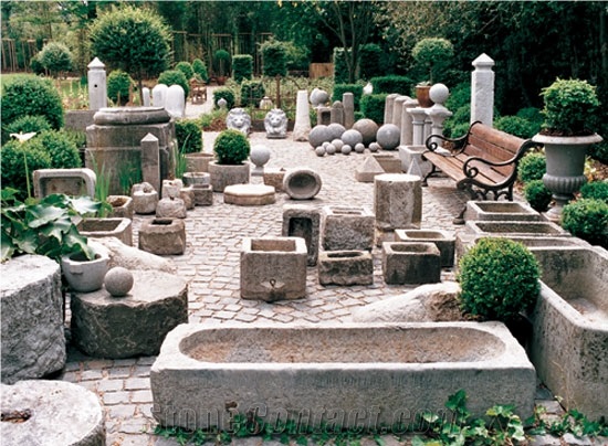 Antique Stone Building Material, Beige Granite Garden, Palisade