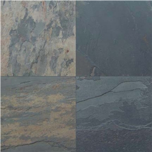 Black Rustic Slate Slabs & Tiles