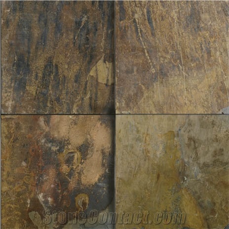 Rustic Gold Slate Slabs & Tiles