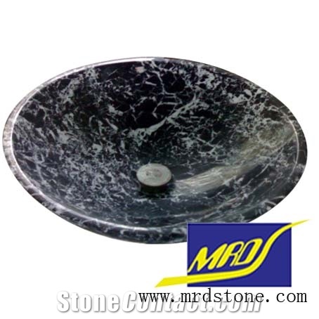 Black Marble Wash Basin (Mrd-975)