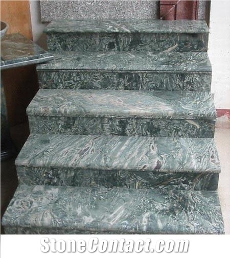 Green Granite Marble Steps