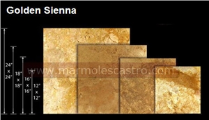Golden Sienna Travertine Tiles