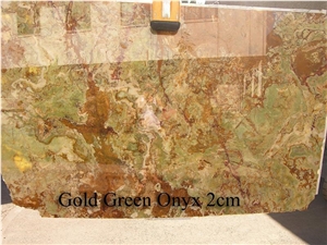 Gold Green Onyx 2cm