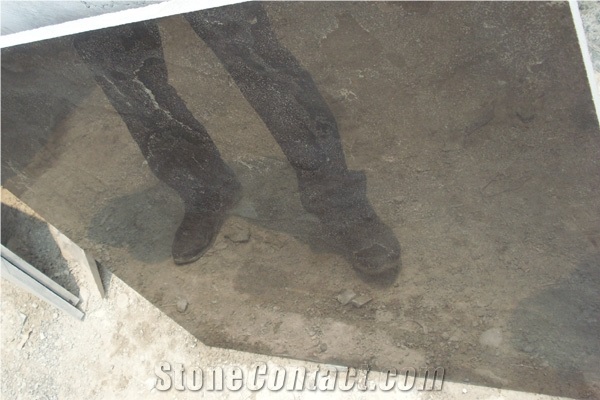 Polished Grey Limestone Slab