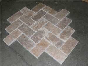Brown Travertine Pattern Tile