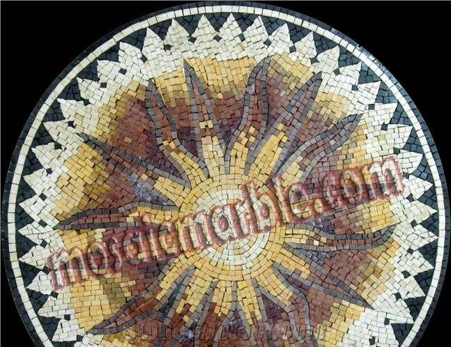 Natural Stone Mosaic Medallions Art