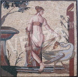 FK005-Mosaic Leda and the Swan