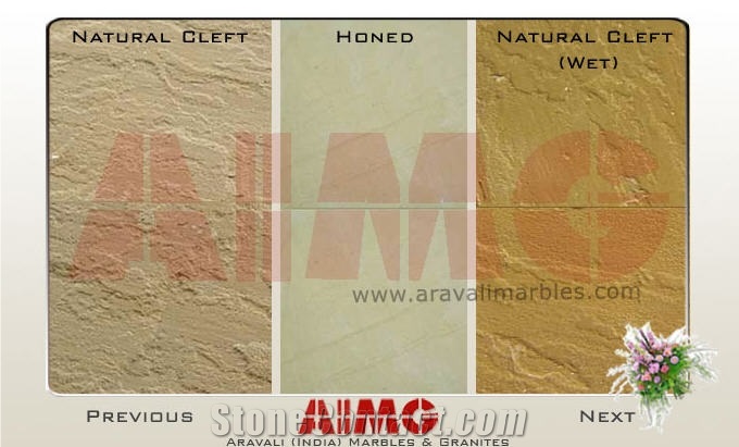 Lalitpur Yellow Sandstone Slabs & Tiles