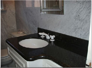 Black Granite Bathroom Vanity Top