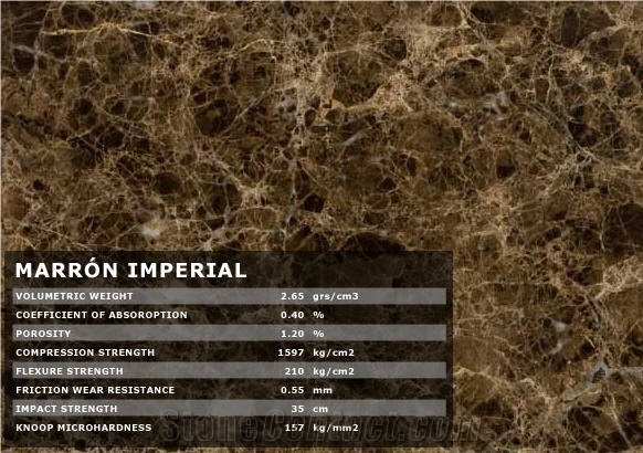 Marron Imperial Marble Tile,Spain Brown Marble