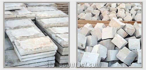 Limestone - Claddings Tile, Cubic Stones, Pavers