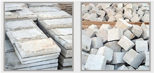 Limestone - Claddings Tile, Cubic Stones, Pavers