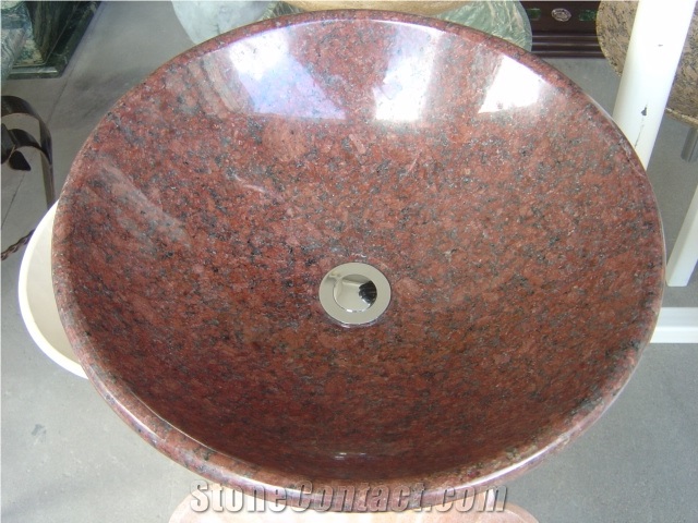 Red Granite Sink,Vessel Sink