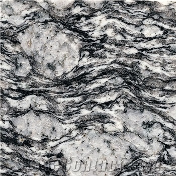 Sea Wave Flower Granite Slabs & Tiles, China White Granite