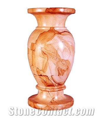 Flower Vase - Burma Teak Marble FV-002