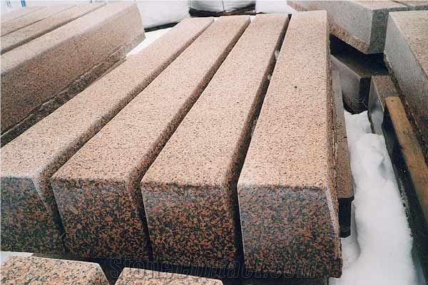 Red Granite Kerbstones