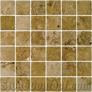 Mexican Noce Travertine -Mosaic