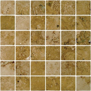 Mexican Noce Travertine -Mosaic
