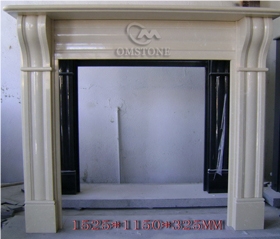 White Marble Fireplace Mantel