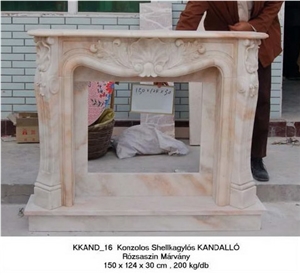 Rose Marble Fireplace