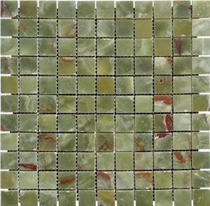 Green Onyx Polished Mosaic