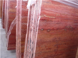 Iran Red Travertine Slab