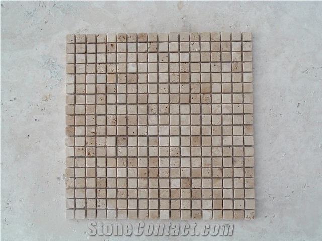 Turkish Beige Travertine Mosaic