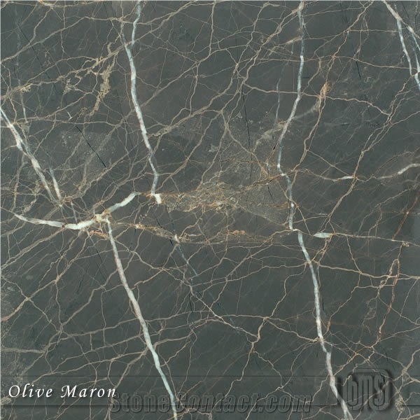 Olive Maron Marble Slabs & Tiles, Turkey Brown Marble