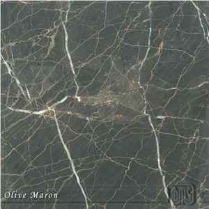 Olive Maron Marble Slabs & Tiles, Turkey Brown Marble