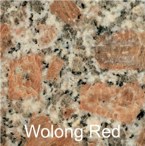 Wolong Red Granite from China