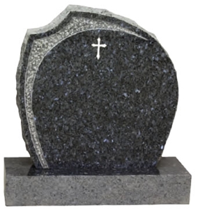 Blue Pearl Granite Headstone