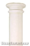 White Cylindrical Column