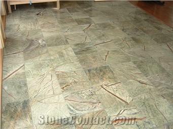Rainforest Green Marble Tiles